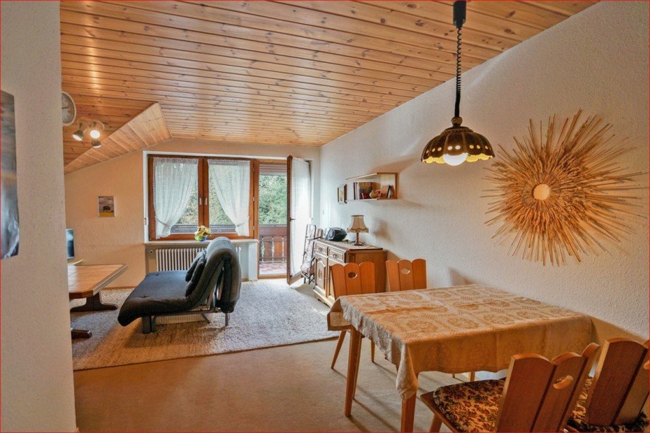 Wohn und Essbereich Etagenwohnung Oy-Mittelberg