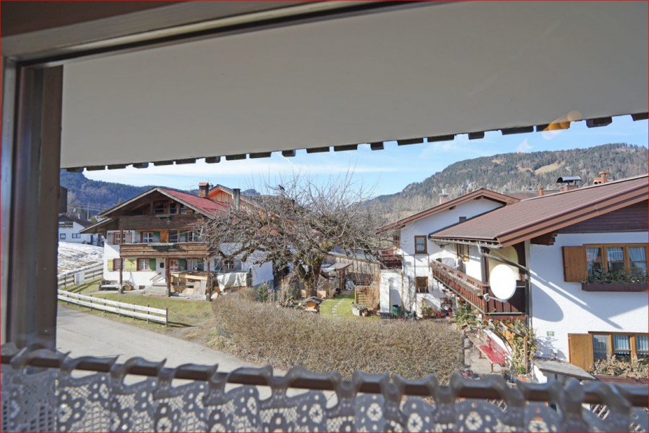 Blick aus der K�che Etagenwohnung Oberstdorf / Kornau