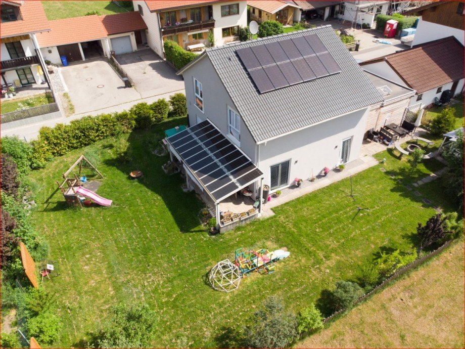 Drohnenaufnahme Einfamilienhaus Pfronten