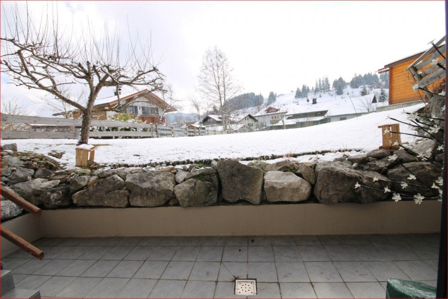 Terrasse Souterrainwohnung Wertach