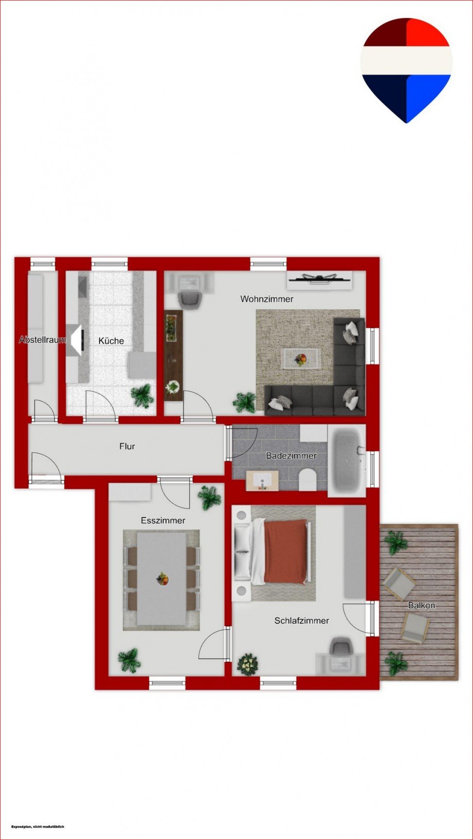 RX1475 Grundriss Etagenwohnung Kempten