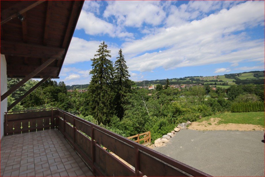 Balkonaussicht Wohnung 1 Zweifamilienhaus Wertach