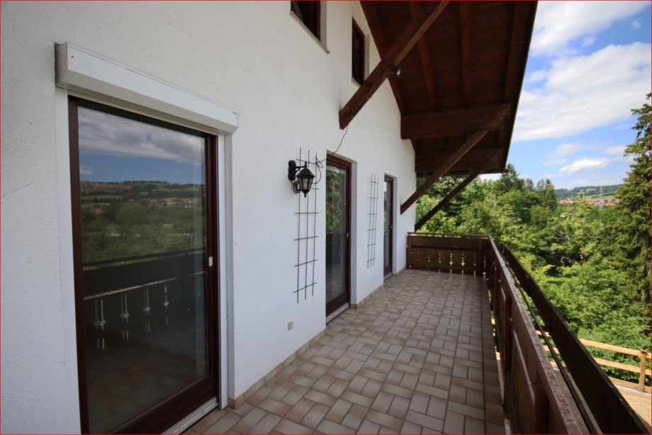 Balkon Wohnung 1 Zweifamilienhaus Wertach