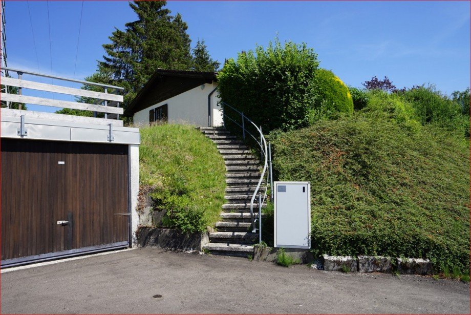 Garage und Aufgang Bungalow Nesselwang / Reichenbach