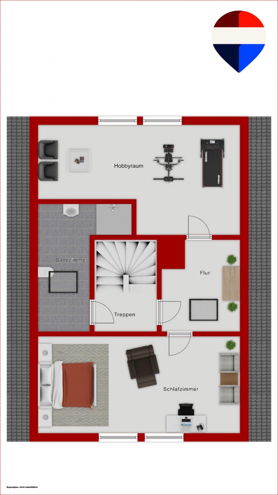 Dachgeschoss Einfamilienhaus Berkheim