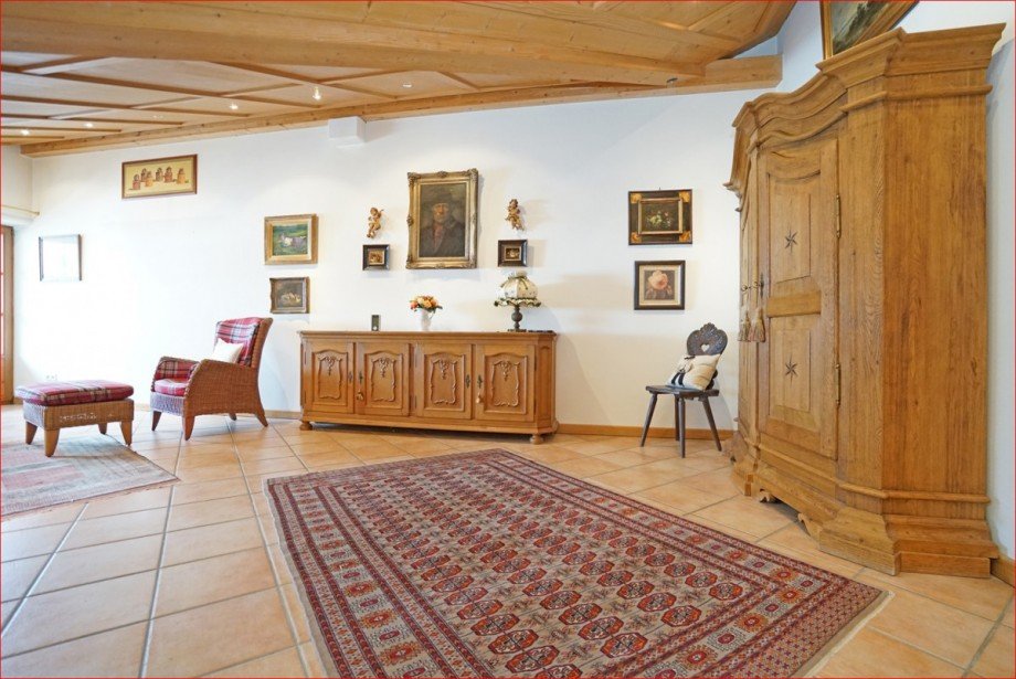 mit Kassettendecke und Balkonmzugang Dachgeschosswohnung Pfronten