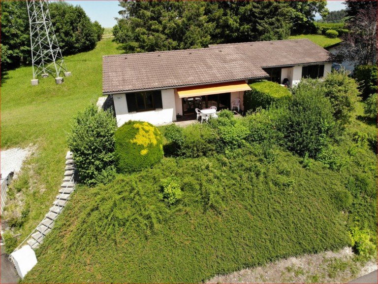 Drohnenansicht Nesselwang / Reichenbach - Ostallg�u Bungalow Feriengl�ck im Allg�u - Entspannen, genie�en, auftankenOPENHOUSE 04-05.09 Anmeldung erforderlich!