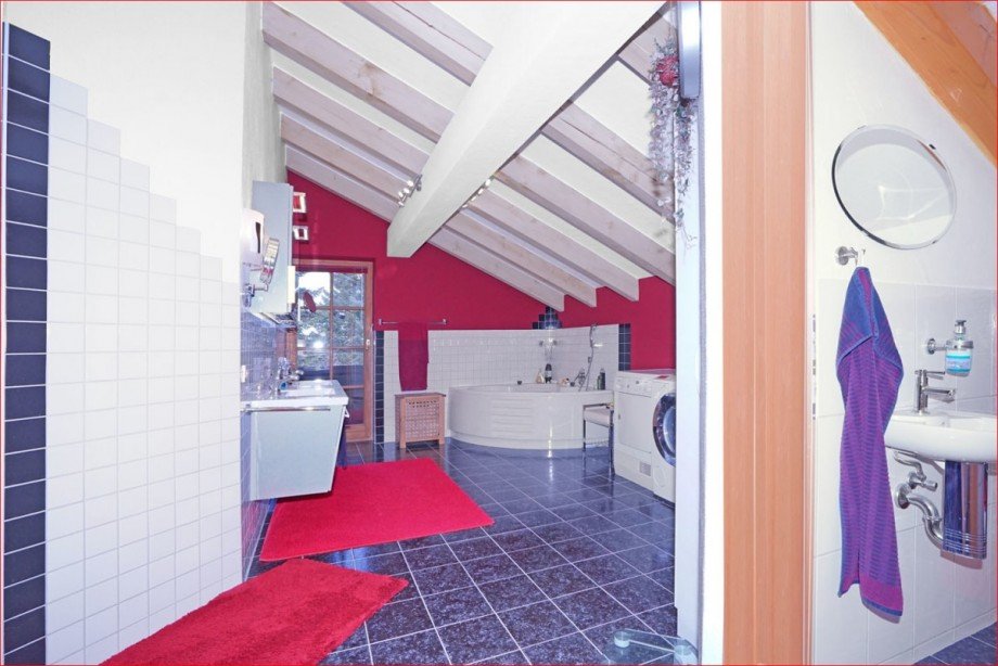 Privat Bad mit WM-Anschluss Hotels Oy-Mittelberg