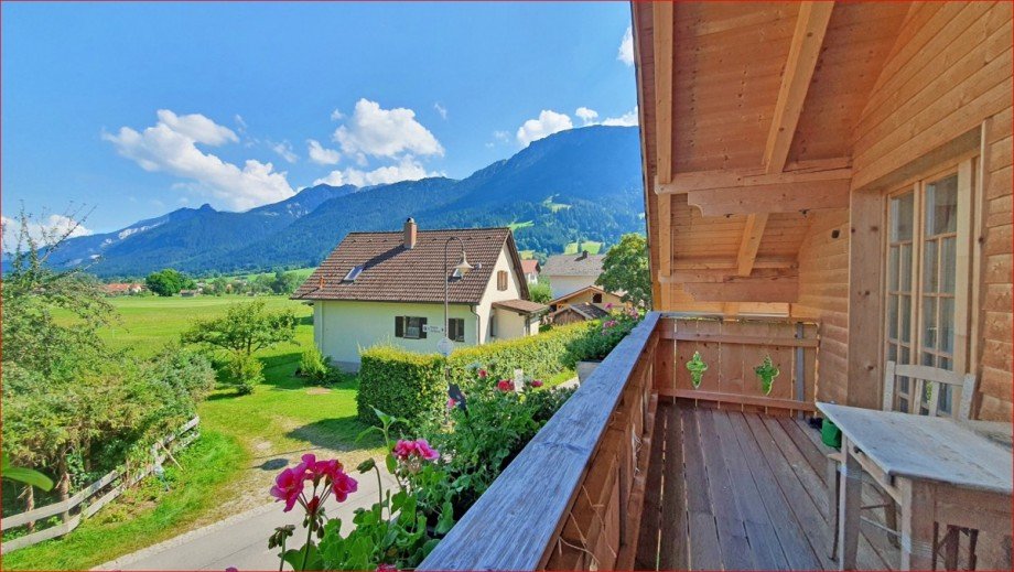 OG, Balkon mit Bergblick Einfamilienhaus Pfronten