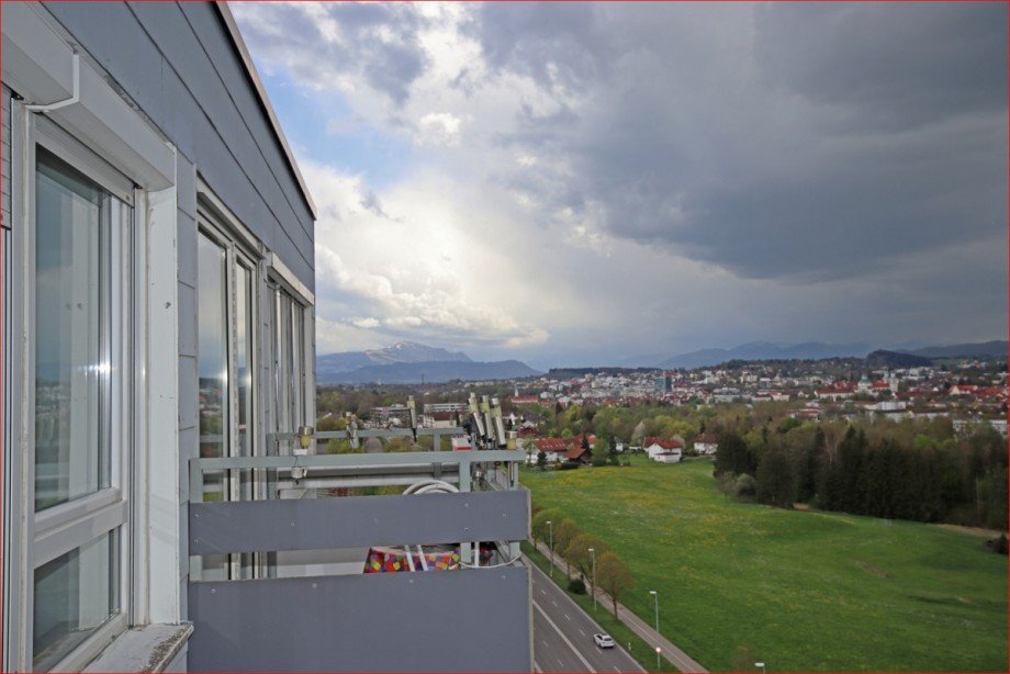 Balkonaussicht Etagenwohnung Kempten