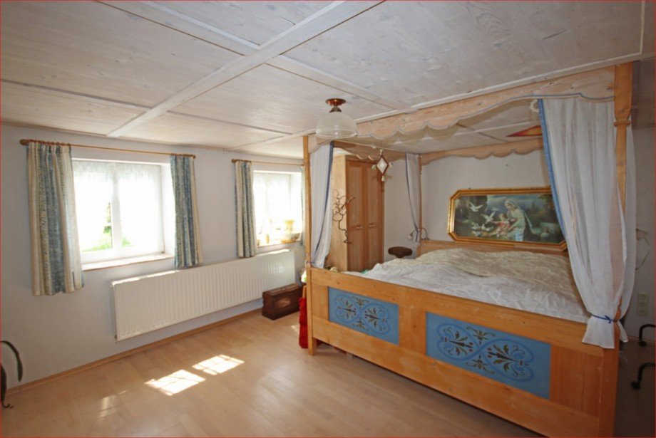 Schlafzimmer Obergeschoss Bauernhaus Bidingen