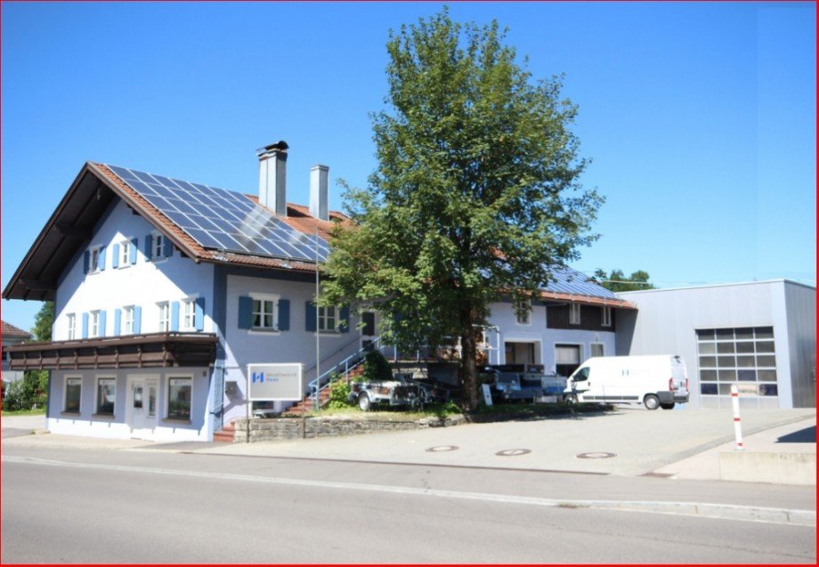 Zufahrt Halle Halle / Lager / Produktion Nesselwang