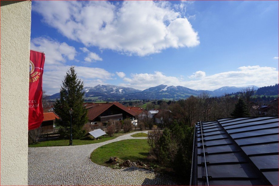 Ausblick von allen Zimmern Hotels Oy-Mittelberg