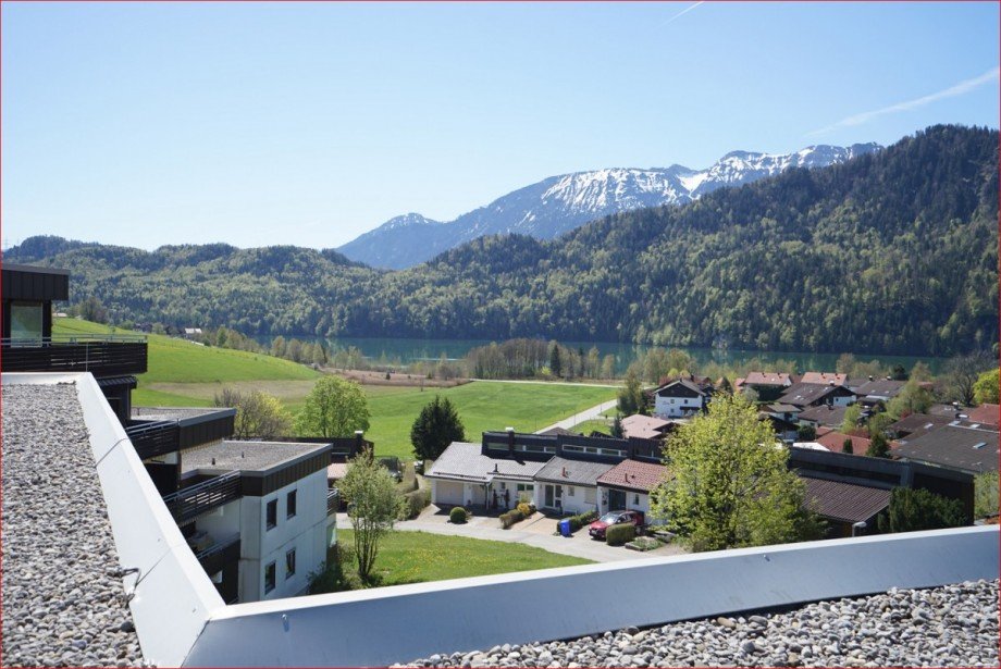 See-und Bergblick, Dachterrasse Etagenwohnung F�ssen