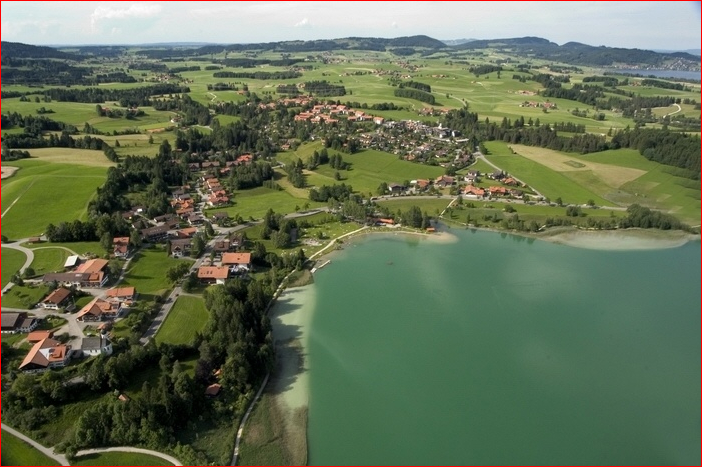 Luftbild Wei�ensee Etagenwohnung F�ssen