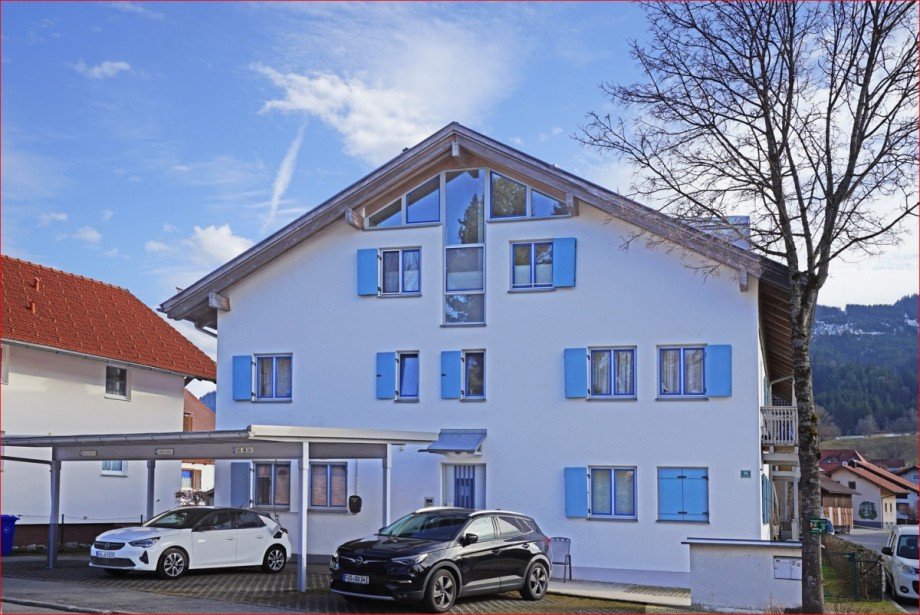 Hausansicht Dachgeschosswohnung Nesselwang