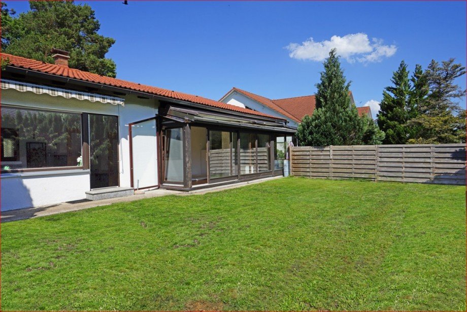 Garten, s�d Bungalow Klosterlechfeld