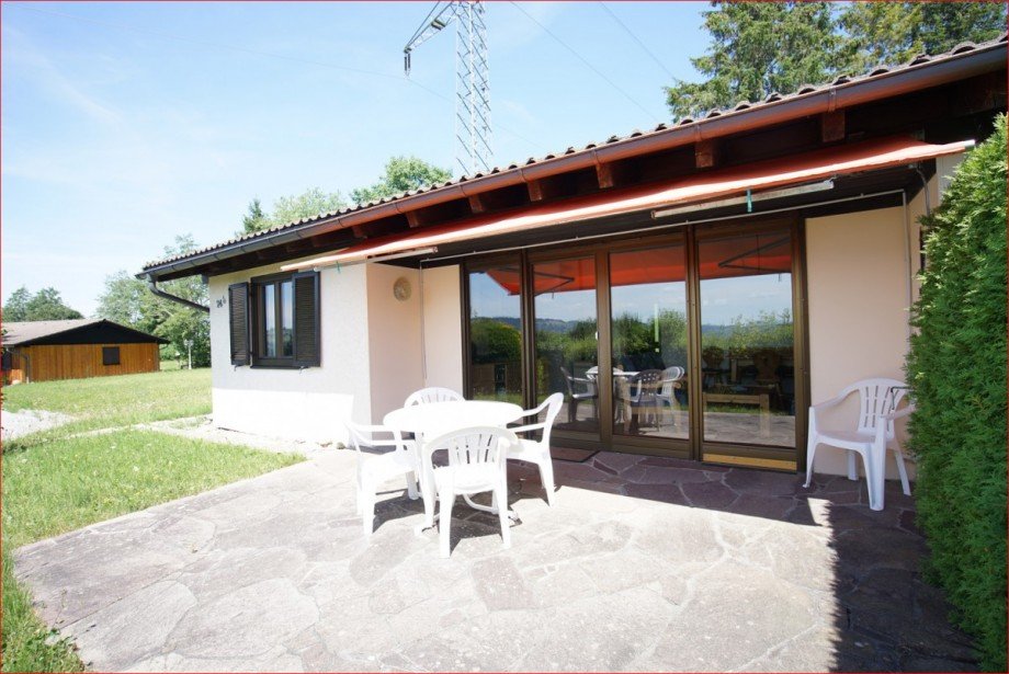 sonnige Terrasse_ Bungalow Nesselwang / Reichenbach
