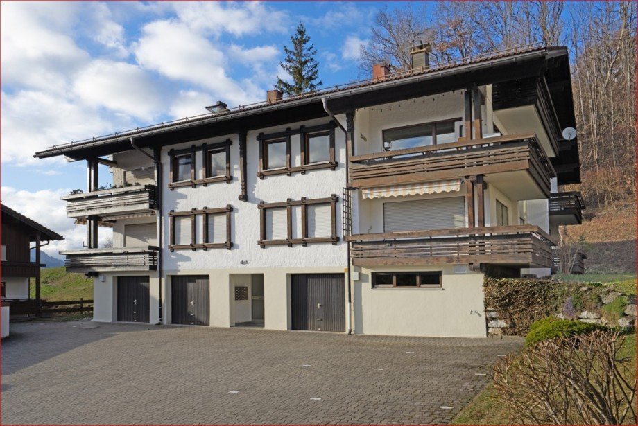 Hausansicht Etagenwohnung Sonthofen