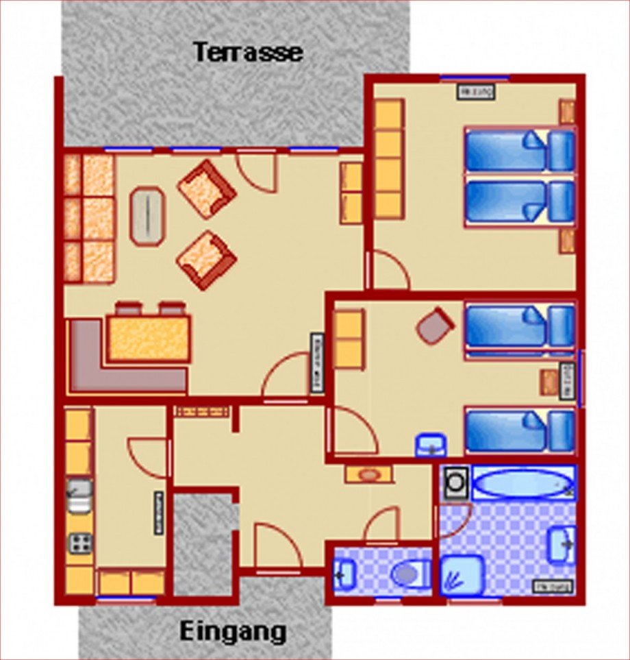 Grundriss Bungalow Nesselwang / Reichenbach