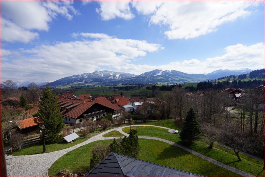 Panoramaaussicht von allen Balkonen Hotels Oy-Mittelberg