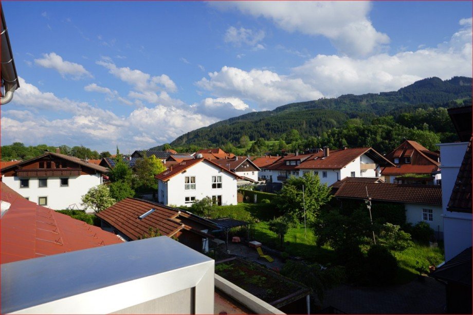 DG Aussicht Loggia Etagenwohnung Nesselwang