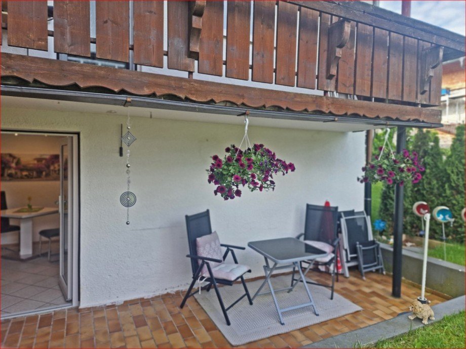West-Terrasse Souterrainwohnung Pfronten